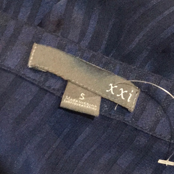 Forever 21 Navy Ruffle Midi NWOT - Picture 6 of 7